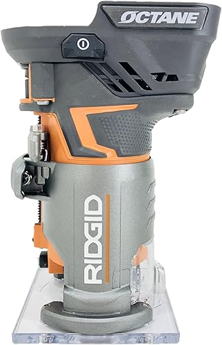 Enrutador de base fija compacto sin escobillas inalámbrico OCTANE™ de 18 voltios con broca de 1/4 pulgadas, bases redondas y cuadradas y llave de