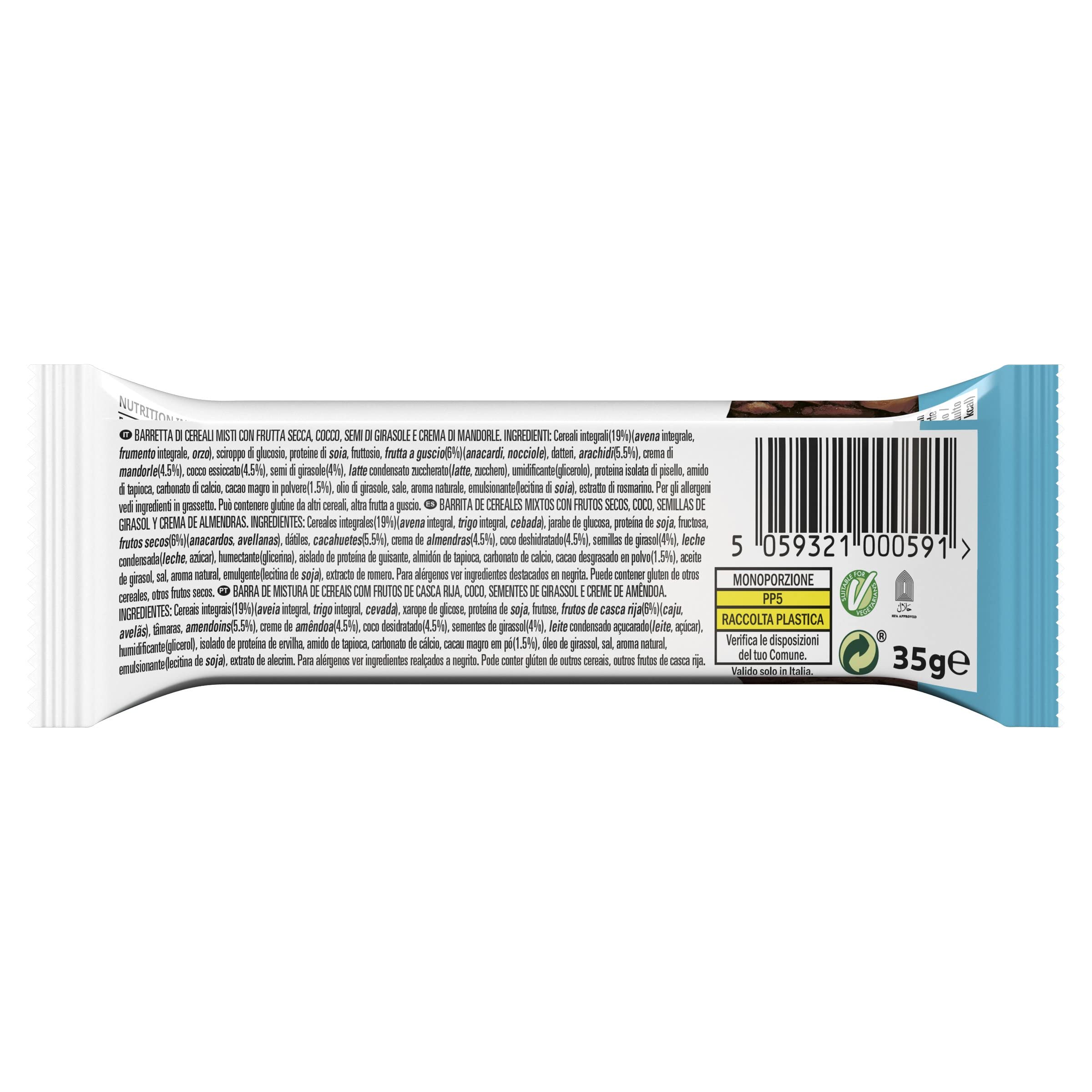 Kellogg's Barrette Special K | Protein gusto Cacao, Cocco e Anacardi | Confezione da 18 barrette x35gr