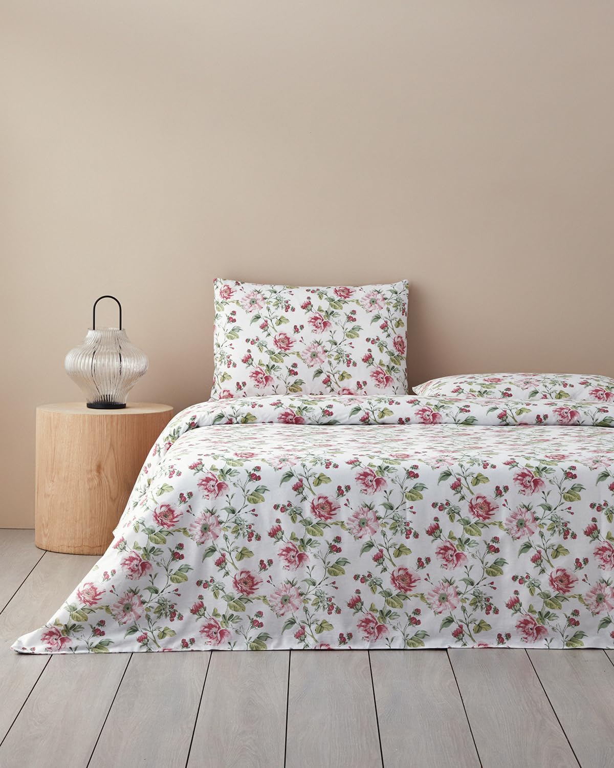 English Home Sparkling Flowers Çift Kişilik Nevresim Takımı Yeşil