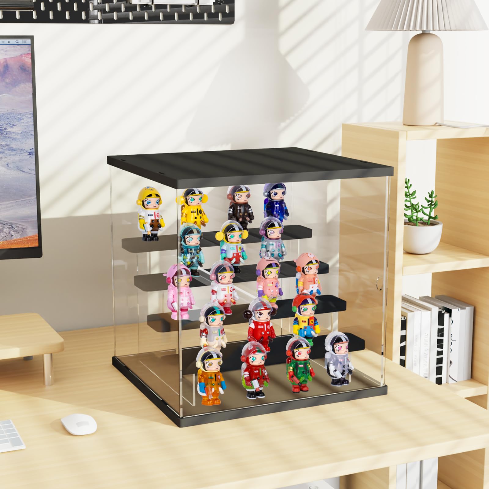 Amazon.com: Choowin 5 Tier Clear Acrylic Lighted Display Case for