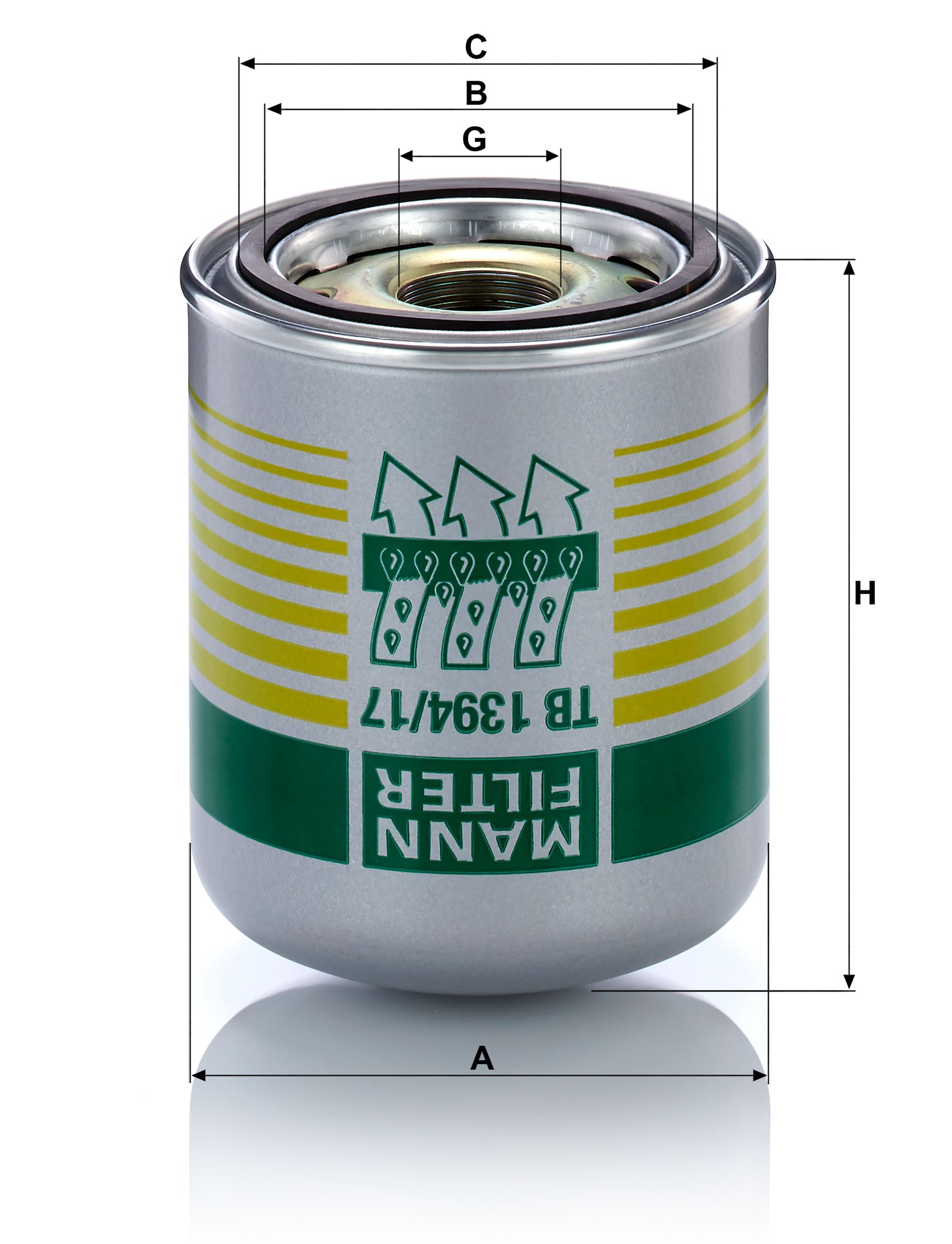 MANN-FILTER, TB 1394/17 x Cartouches de dessiccateur d’air