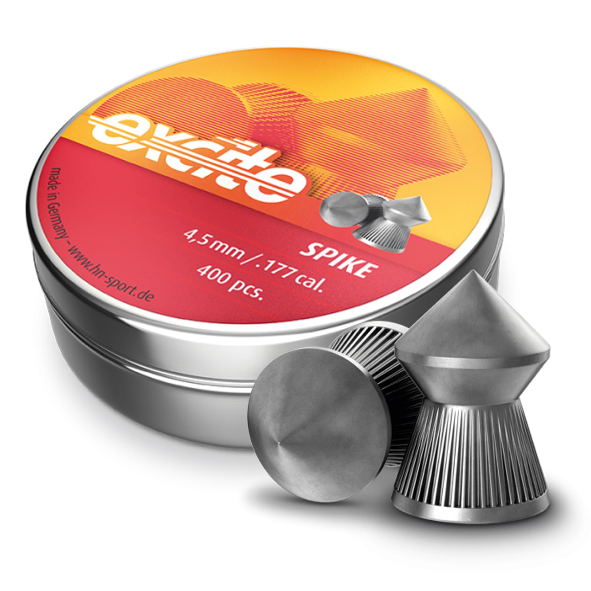 Bundle 3 Scatole di piombini Cal. 4.5 HN Spike + 10 Bersagli 14x14 cm - Pallini Piombo per Carabina Aria Compressa, Pistola Calibro 4 5 - Ideale Tiro a Segno Sportivo