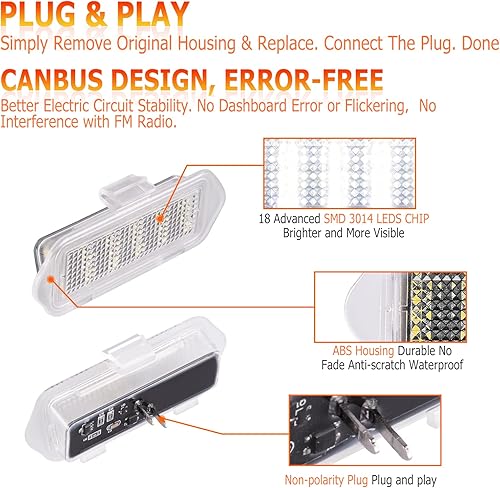 Miniatura 6 de Lámpara de luz LED para espejo lateral para GMC Sierra  Chevy Silverado 1500 1500HD 2500HD 3500HD Classic, GMC YukonYukon XL, Chevy