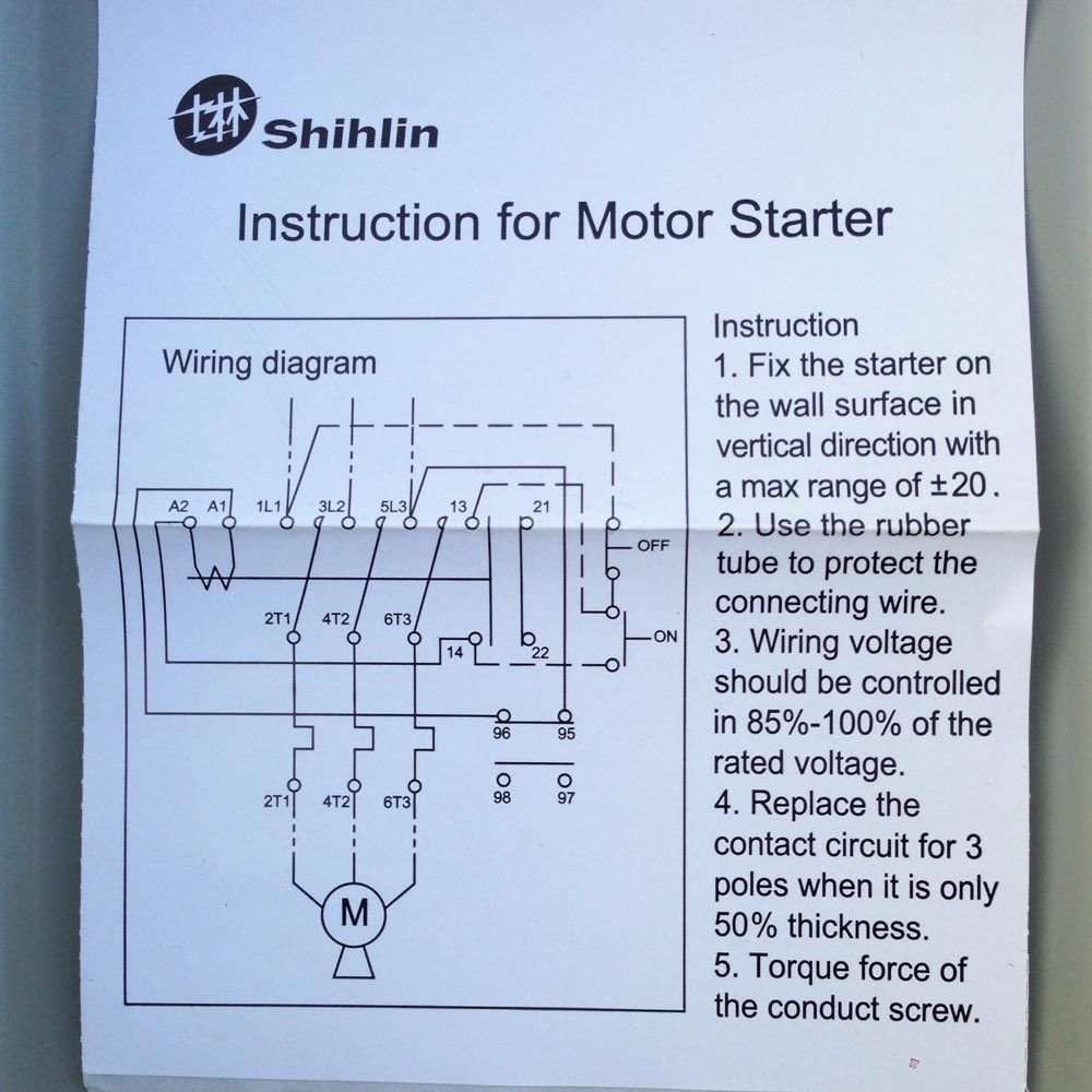 5 HP Single 1 Phase Magnetic Starter Motor Control New