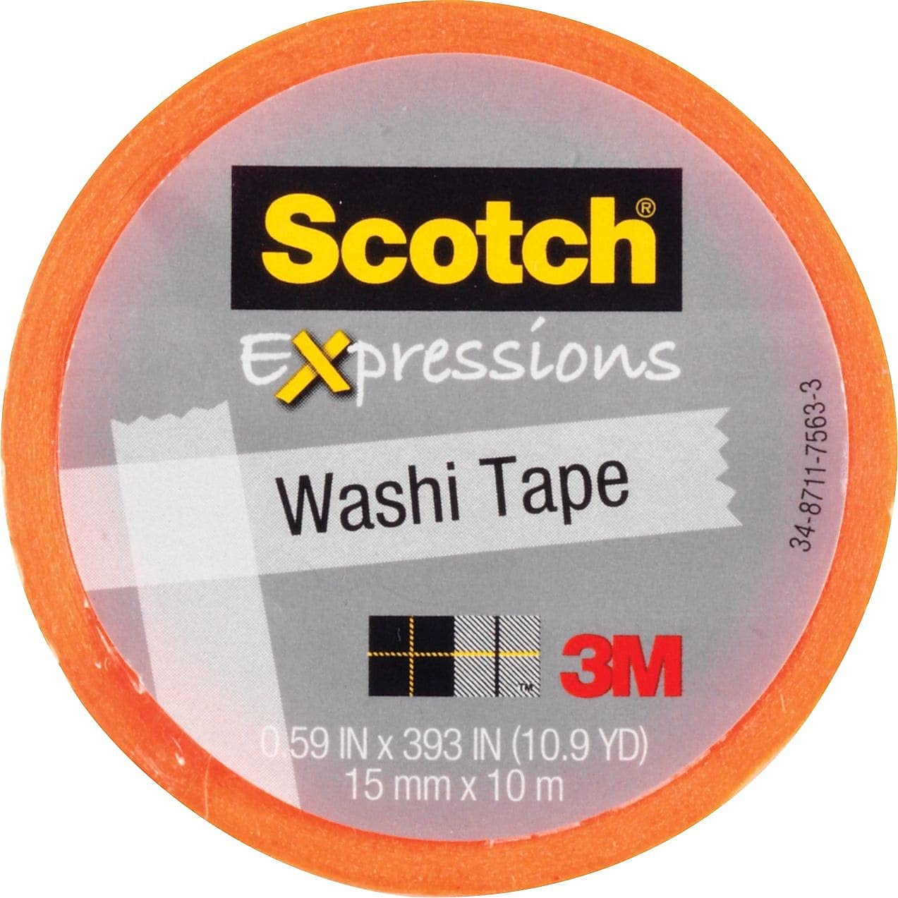 ScotchExpressions Washi Tape (Orange)