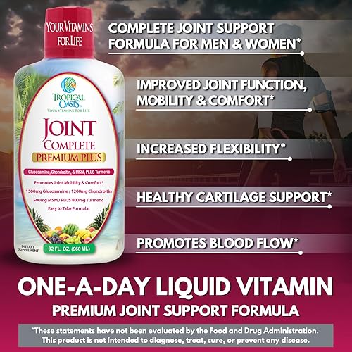 Miniatura 5 de Joint Complete Premium Plus - Suplemento líquido para articulaciones con glucosamina, condroitina, MSM Plus 800 mg cúrcuma - 98% de absorción máxima