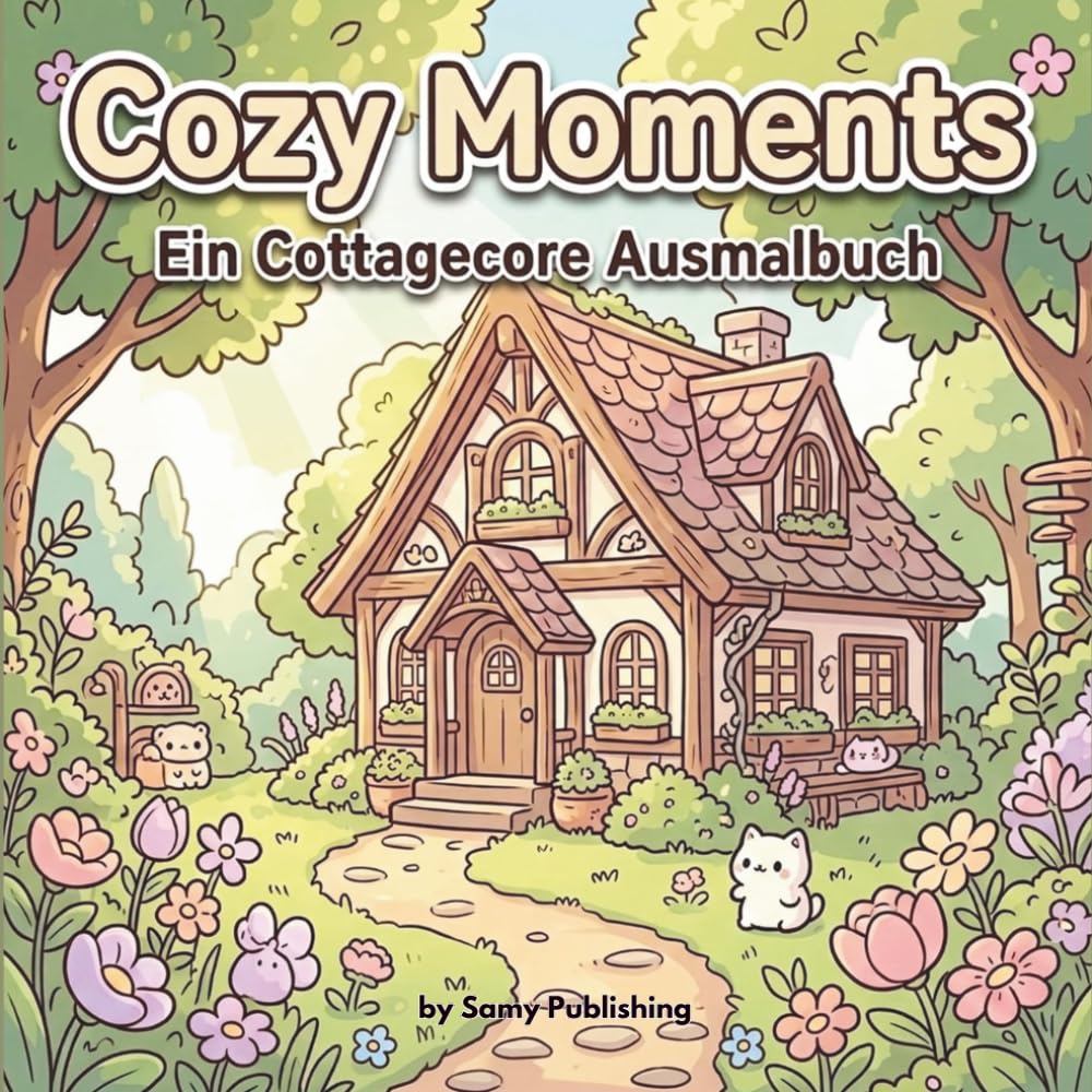 Cozy Moments: Cottagecore Friends: Mein gemütliches Cozy Malbuch für Erwachsene und Kinder