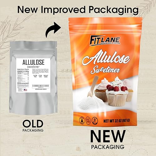 Miniatura 8 de Edulcorante de alulosa de 8 onzas  Sustituto natural de azúcar cetogénico puro bajo en calorías sin sabor neto  perfecto para hornear y endulzar tus