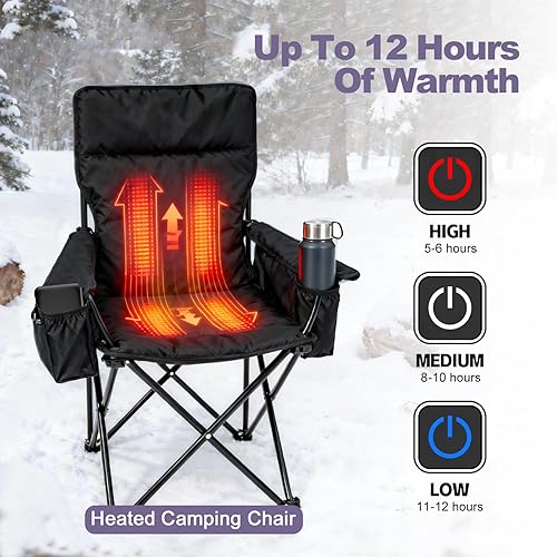 Miniatura 3 de Paquete de batería 5V2A de 10000 mAh para silla de campamento calentada, almohadilla de asiento de caza, saco de dormir, manta calentada, banco de