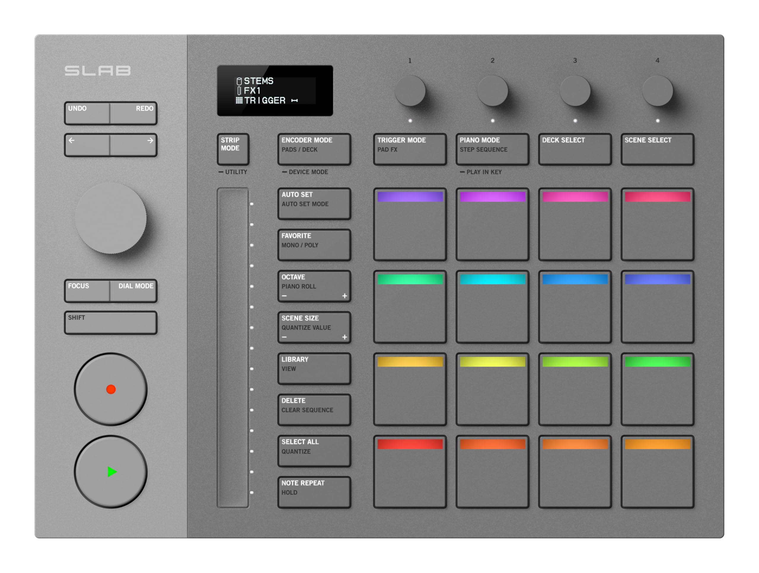 AlphaTheta SLAB MIDI Pad Controller for Serato Studio