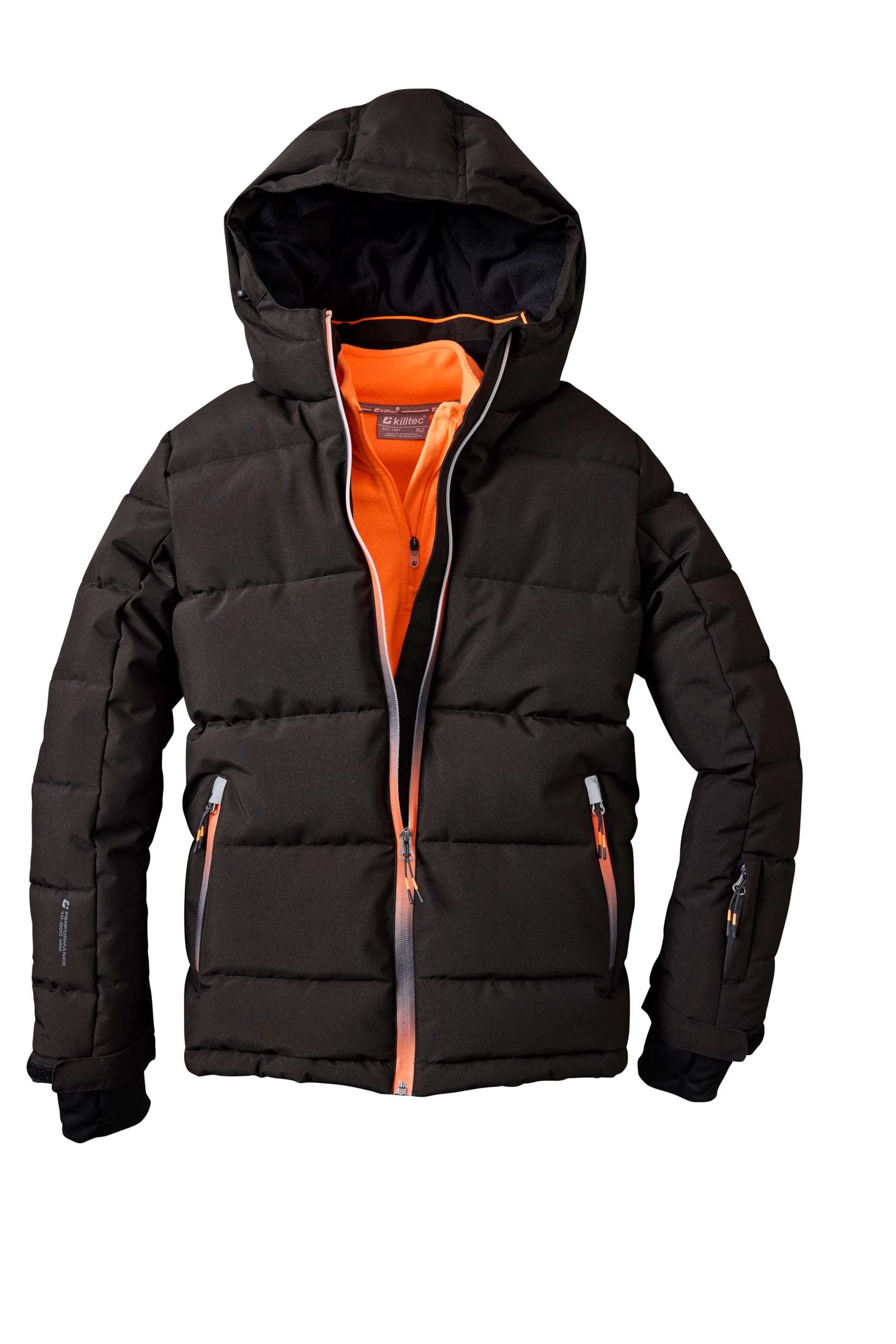 killtec Jungen Ksw 203 Bys Ski Jckt Ski-Steppjacke mit Kapuze und Schneefang (1er Pack)