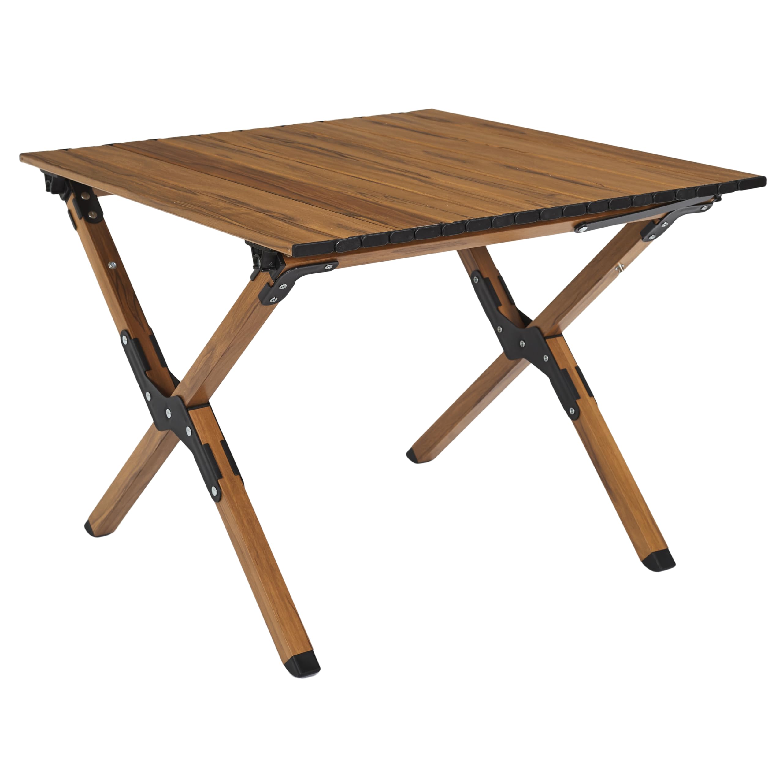 HOME DECO FACTORY - HDO0071, Table Camping Modèle Mariposa M1, Table de Salon de Jardin, Mobilier, Mobilier d'Extérieur, Table d'Extérieur, 58x44x60 cm, Naturel | Bois d'ingénierie, table de camping Mariposa, salon de jardin, mobilier d'extérieur, pliable