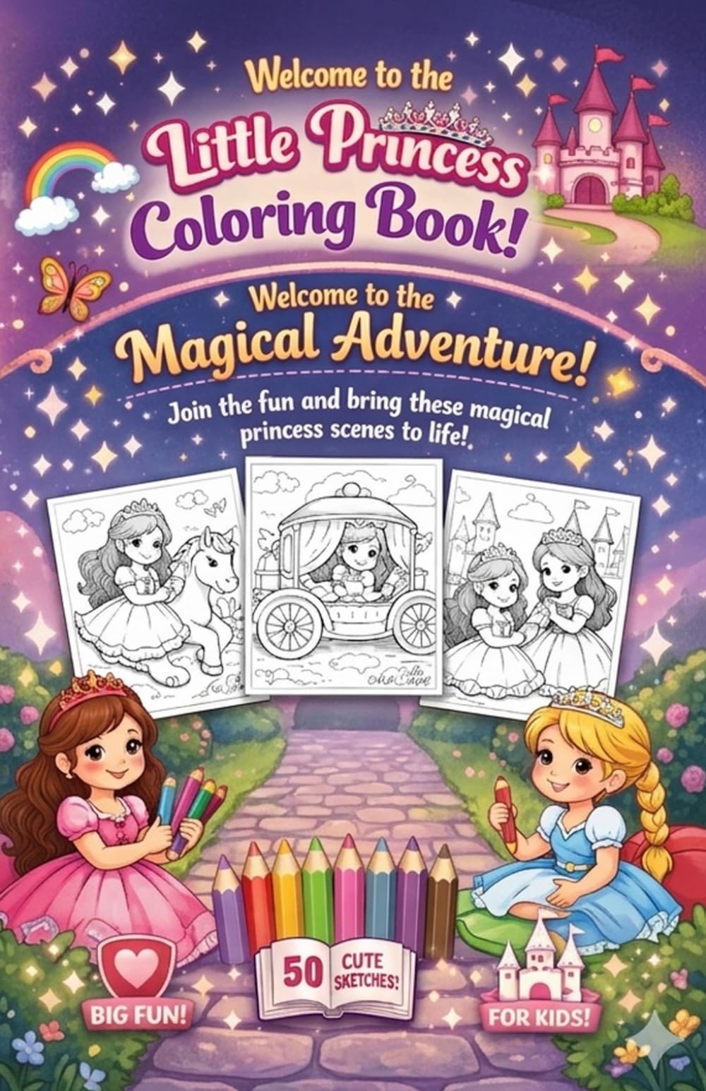 Little princess colouring book
