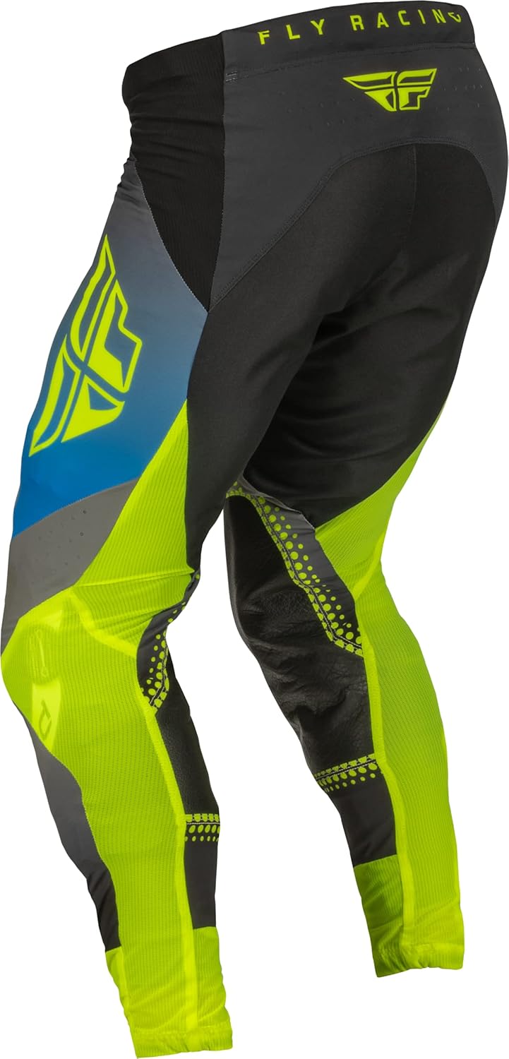 Fly Racing 2023 Adult Lite Pants (Grey/Blue/Hi-Vis, 30) - Image 2
