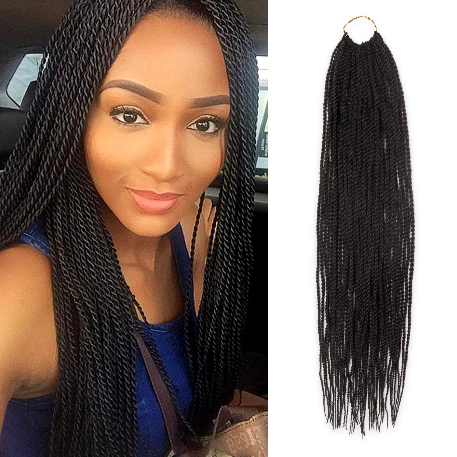 AUTHENTIC Senegalese Twist Crochet Braids Hair 22 Inch 6