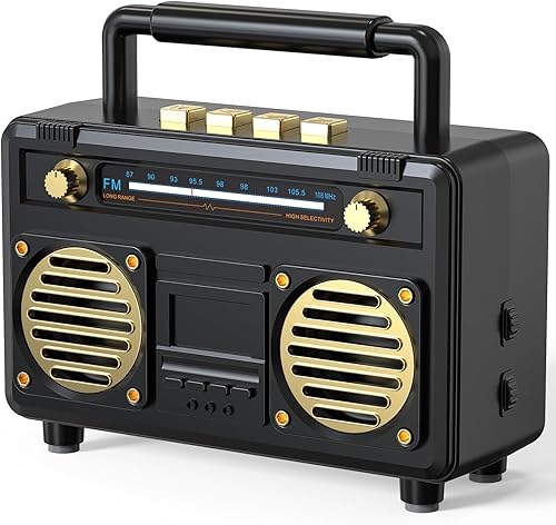 Mini altavoz Bluetooth retro, regalo para hombres, mujeres y adolescentes, decoración vintage estética para habitación, hogar, escritorio,