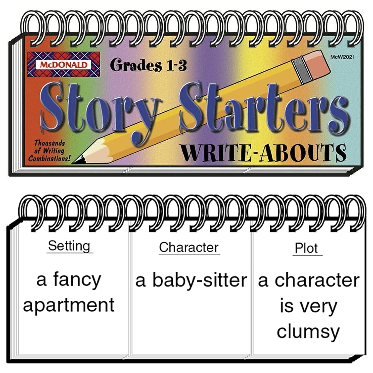 8 Pack MCDONALD PUBLISHING WRITE-ABOUTS STORY STARTERS GR 1-3
