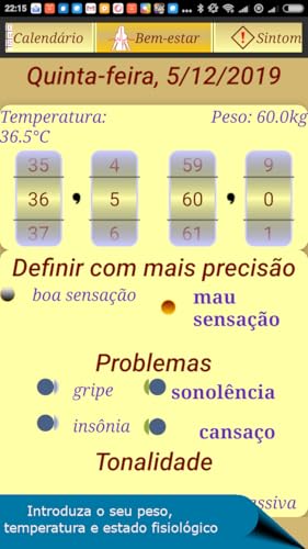 Calendário do Ciclo Menstrual