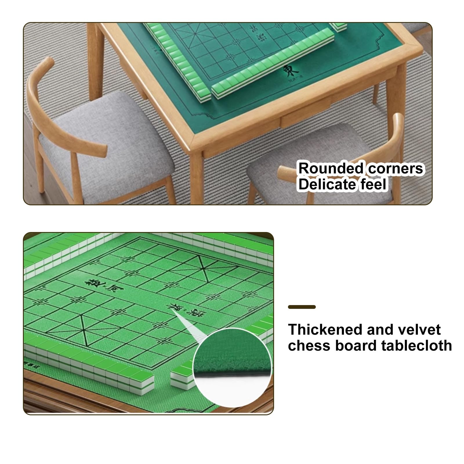 Mahjong Tavolo da gioco in legno con cassetti per Domino, Poker e puzzle multifunzione, 87 cm
