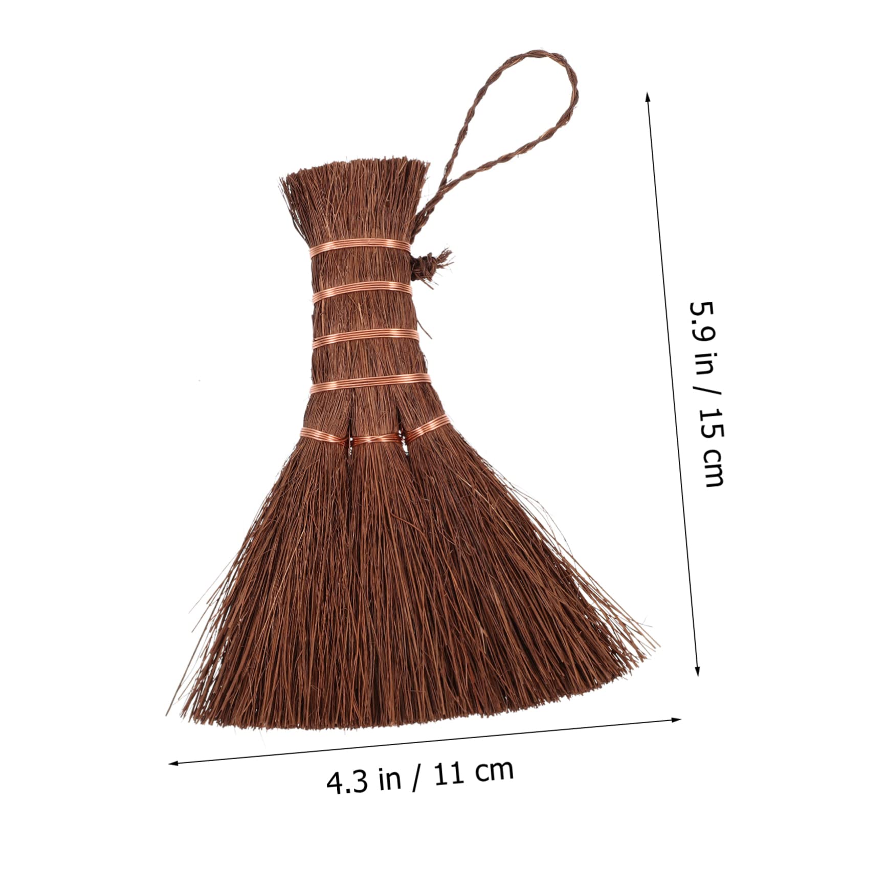 Cabilock 5piezas Cepillo Palma Para Limpieza De Cocina Cepillo De Tazón Hecho Mano Para Platos y Utensilios Diseño Práctico Orificio Para Colgar