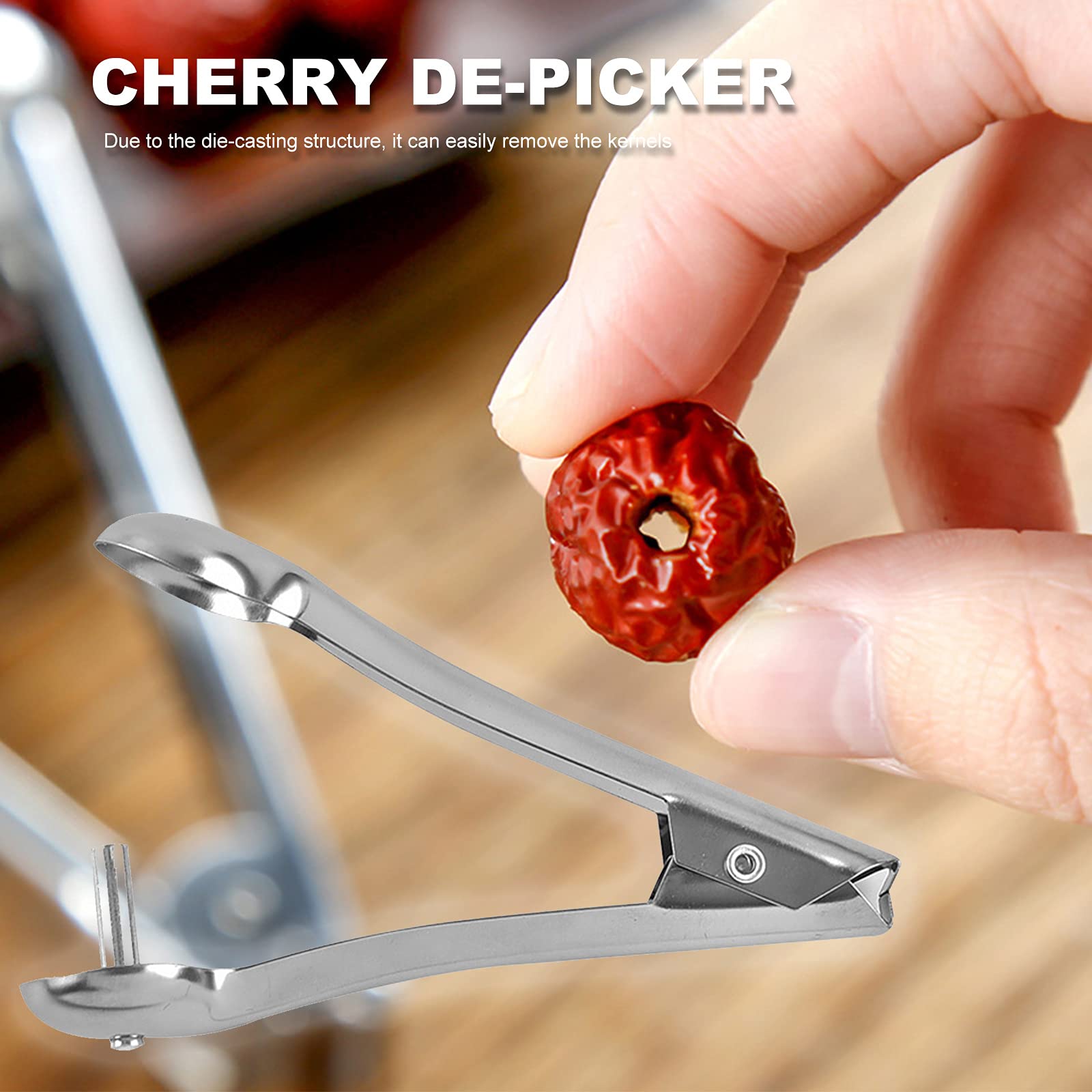 Kernverwijderingsgereedschap, roestvrijstalen fruitkorer, peperpit-extractor, keukengereedschap voor appels en peren, plantaardig apparaat met handvat, compact design, gadgets