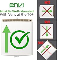 Vista 9 de Smart EnviMAX 1000W Wi-fi Plug-in Electric Wall Heater - Energy Efficient Smart Heaters for Large Rooms - App Controlled Electric Heater with