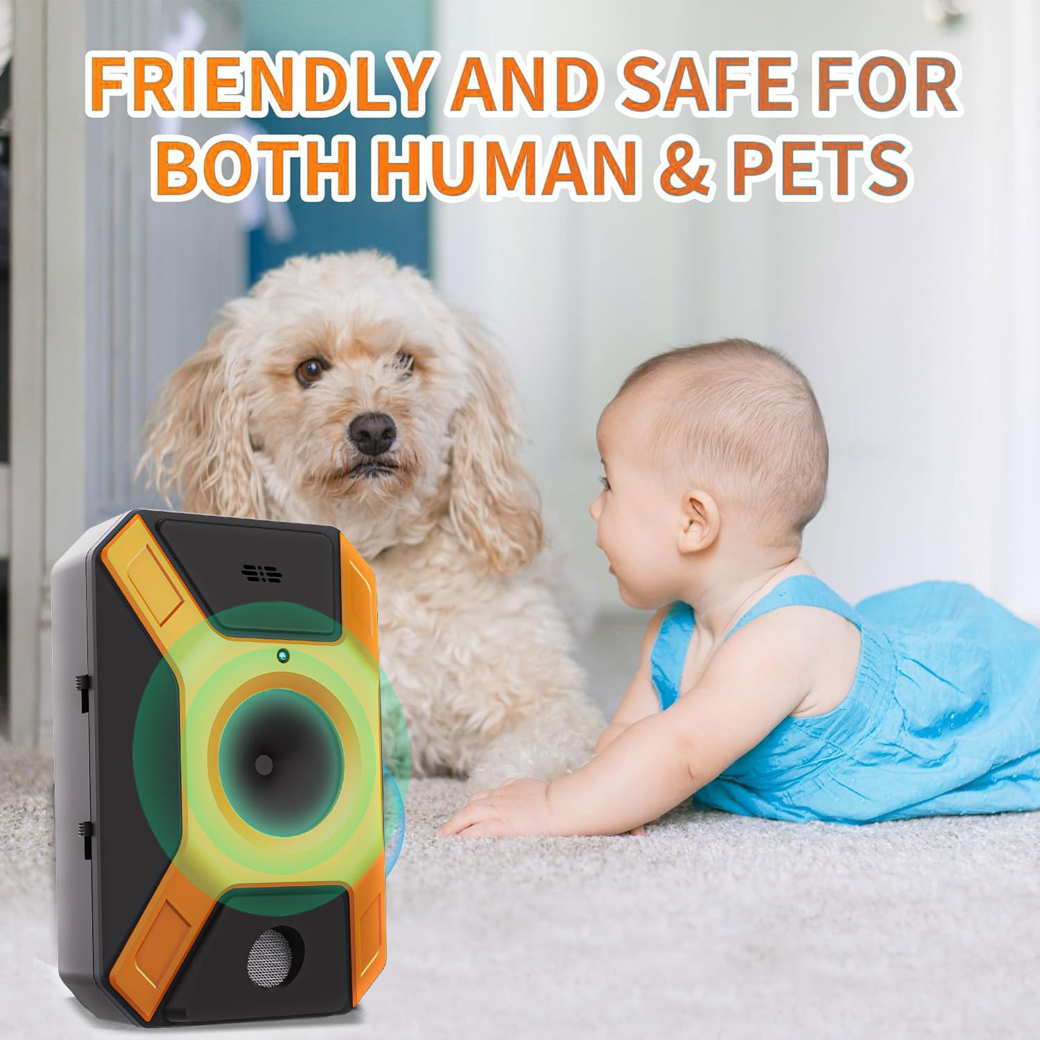 Ultraschall Anti-Bell Gerät Für Hunde - Wiederaufladbar Mit 3 Frequenzen