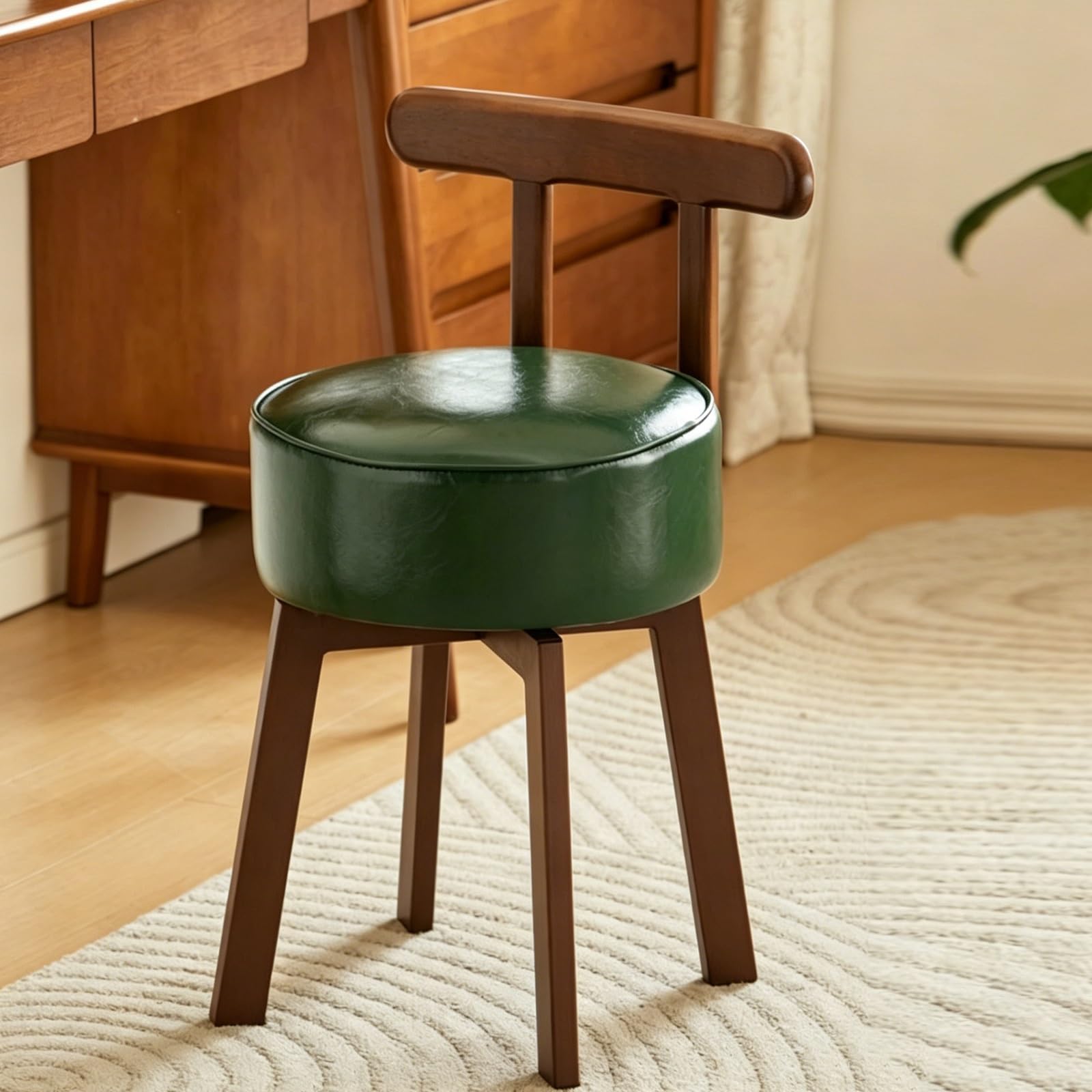Chaises de vanité de chambre à coucher pivotantes et tabourets modernes