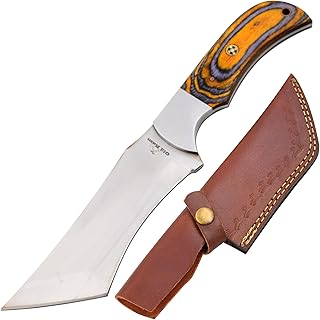 Handmade Full Tang Outdoor | Hunting | Skinner knife Comes With Leather Sheath (214) - Old Ram