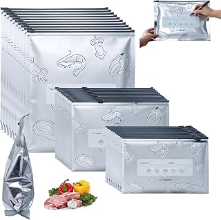40PCS Reusable Aluminum Foil Sealable Storage Bags -2026 Re…