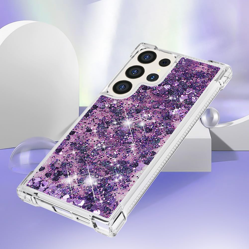 LEMAXELERS for Samsung Galaxy S26 Ultra Bling Glitter Case. YBL Purple image 5