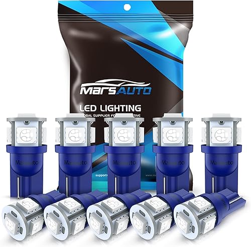 Miniatura 17 de Marsauto 194 Foco LED Ámbar Amarillo 168 T10 2825 5SMD Focos de Reemplazo Sin Polaridad para Luces de Cúpula, Puerta de Acompañante, Matrícula