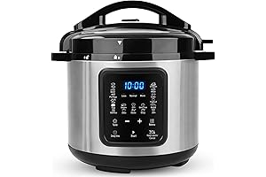 6 Quart Electric Pressure Cooker: Programmable Multi Cooker Made for Healthier & Faster Cooking