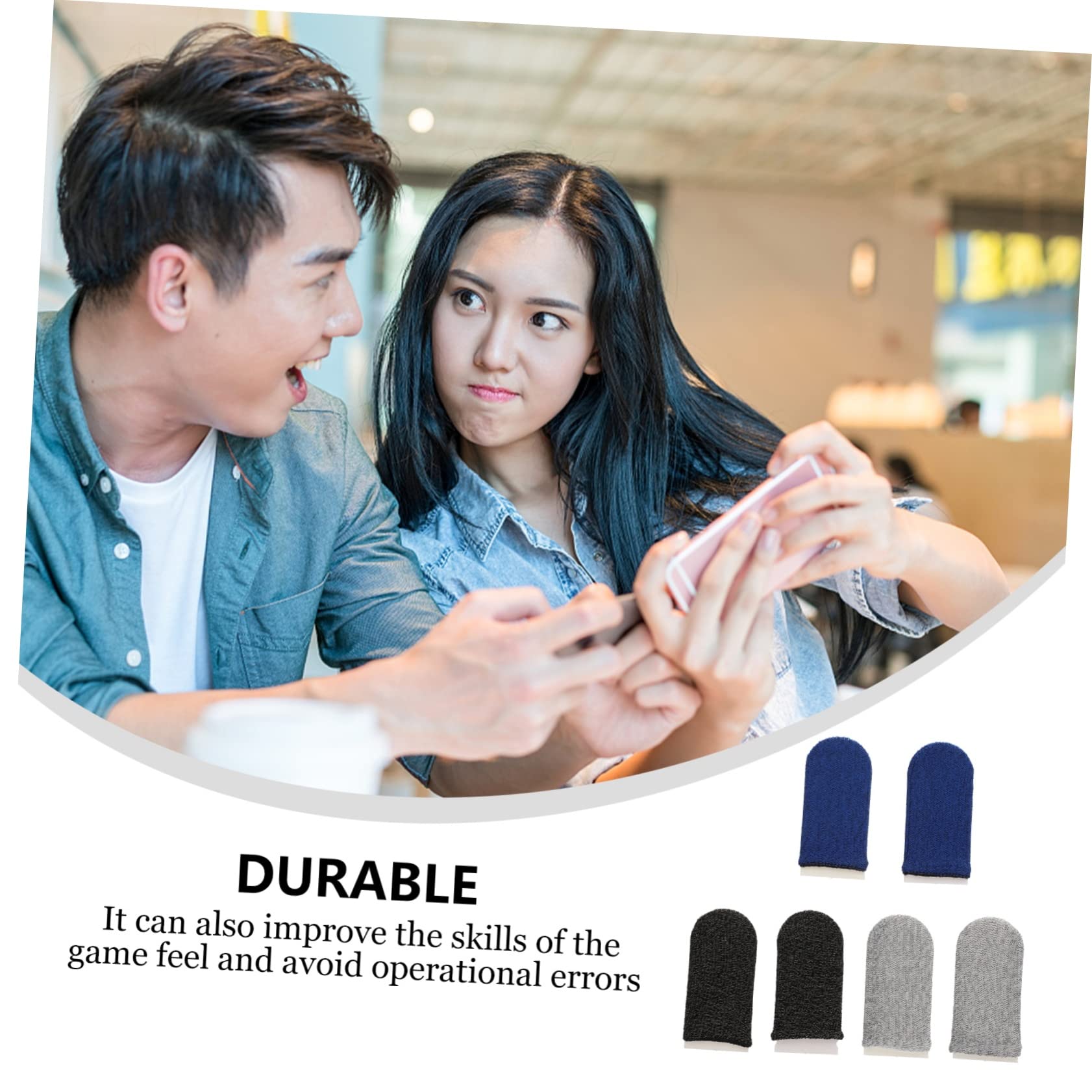 Magnet - Lot 2 Manchon Doigt Gaming Finger - Écran Tactile Optimise Tir, Touché Et Visée