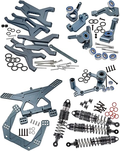 Pieza de actualizaciones para 110 Slash 2WDSlash 2WD VXL, aleación Big Bore RC amortiguador de choques, brazo de suspensión, bloque de rueda,