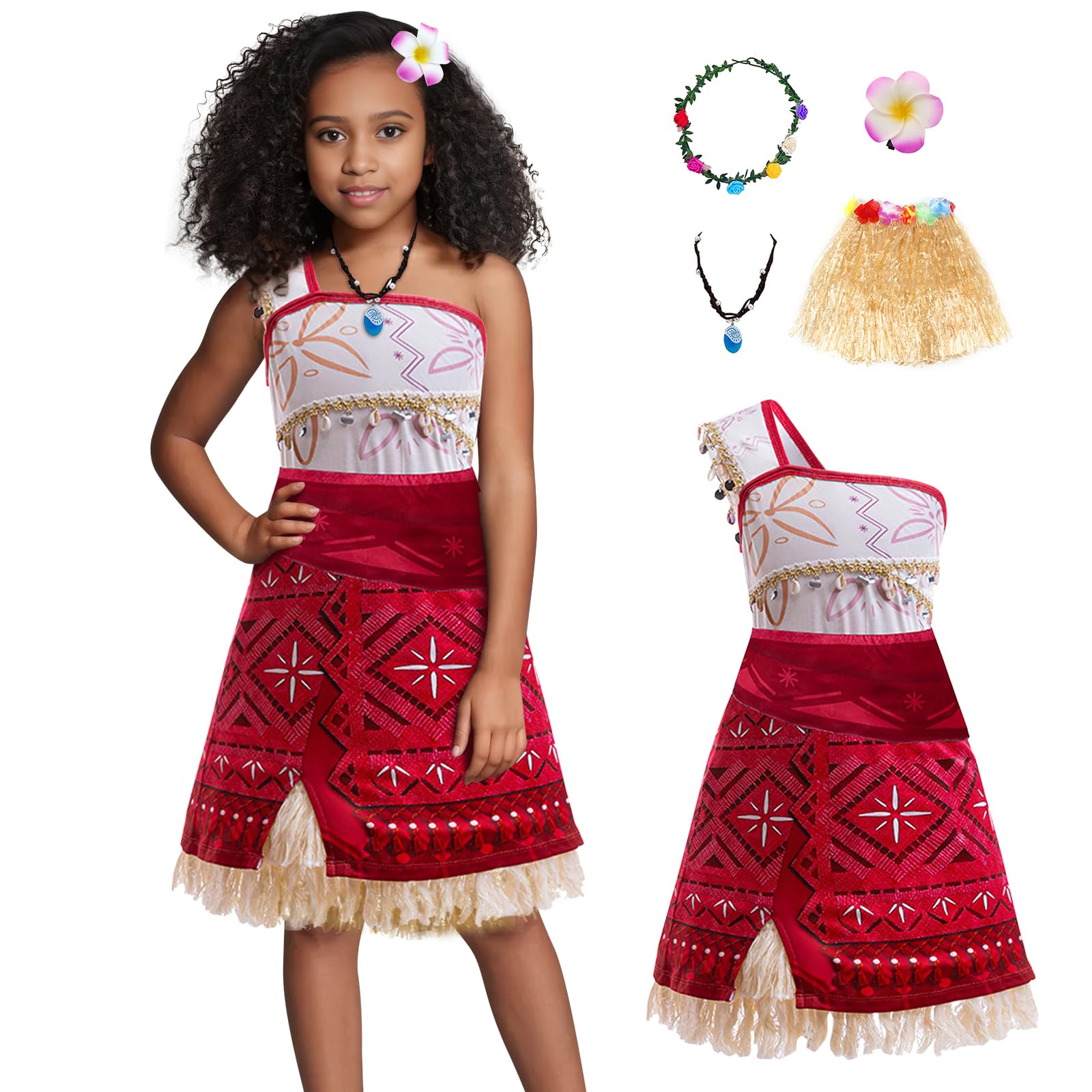 MukolaKids Ocean Princess Costume Girls Adventure Theme Birthday Princess Dress up Outfit 3-10 Years