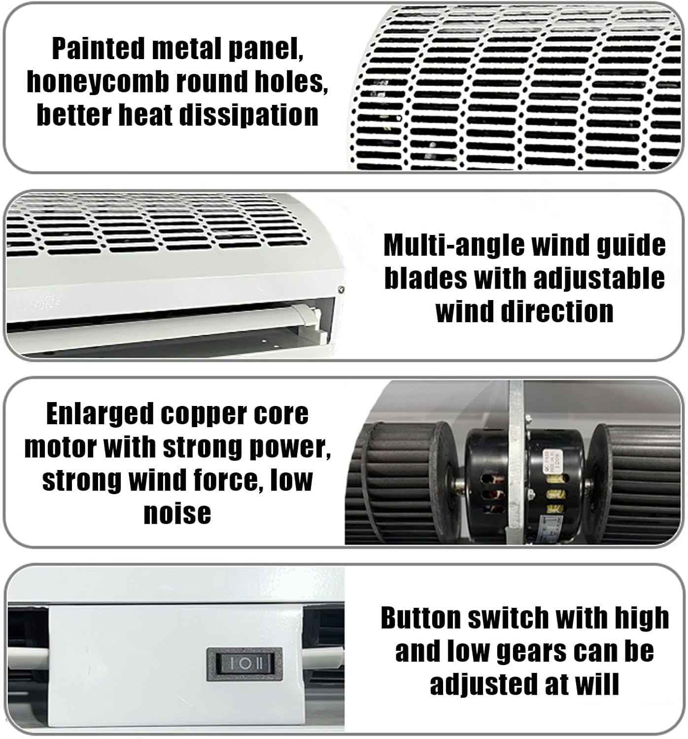 Cortina de aire para puertas, ventilador comercial para interiores, cortina de aire para puerta súper potente para un control eficaz del aire