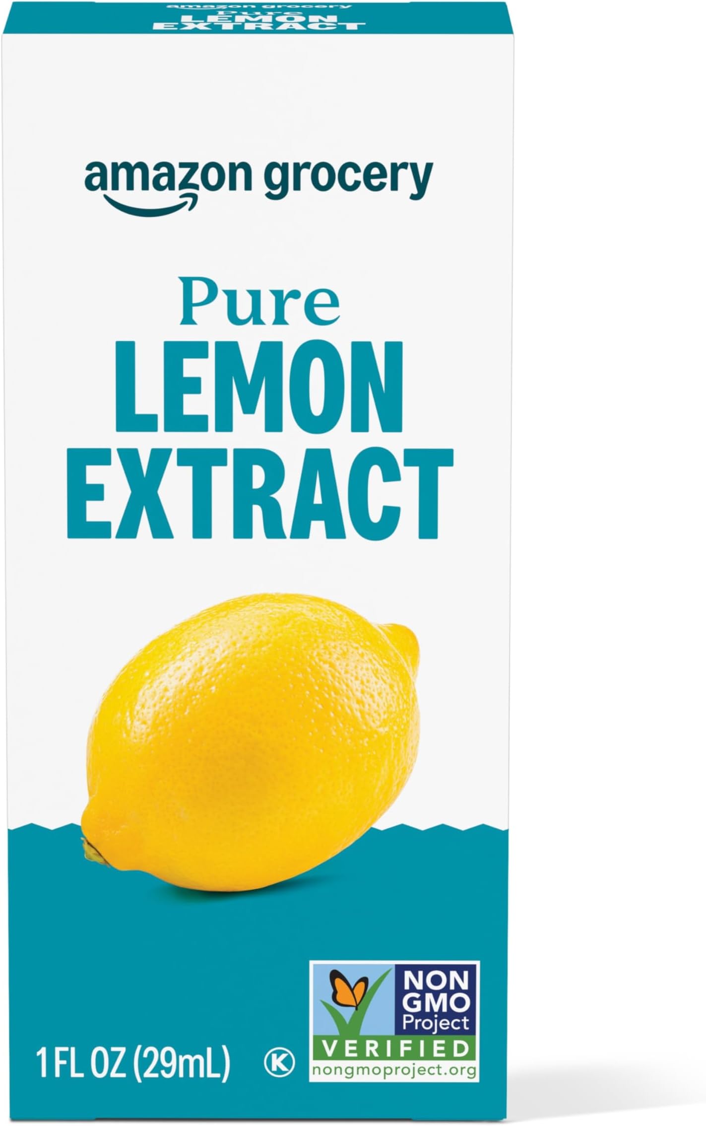 Amazon Grocery, Pure Lemon Extract, 1 Fl Oz