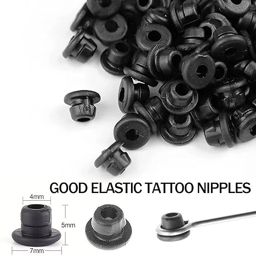 Miniatura 4 de 400 bandas de goma y pezones de ojales, 200 pezones de ojales y 200 bandas de goma elásticas, ojales elásticos para piezas de máquina