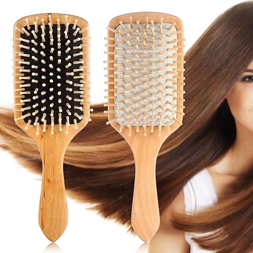 Miniatura 5 de ANGGREK Cepillo para el cabello, cepillos de cabello húmedo para mujeres, secado por soplado, desenredante, cabello grueso y delgado, peines de