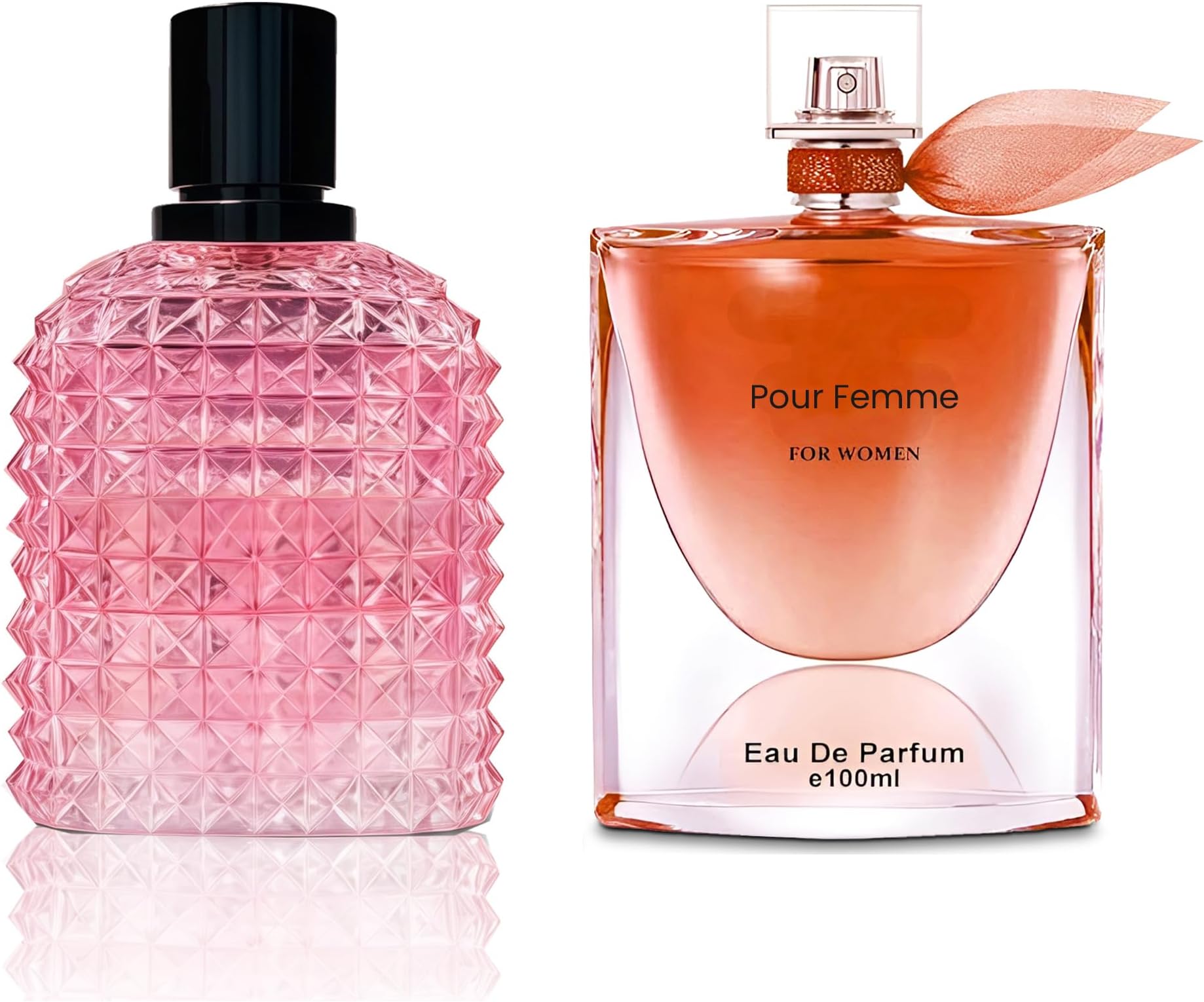 AFLUXE Women's Perfume Set - 2 Pack Eau de Parfum Spray 3.4 Oz Each | Floral Jasmine & Sweet Vanilla with Bergamot & Woody Notes | Long Lasting Original Scent Gift Set for Women (MilaWR&Mon Amour)