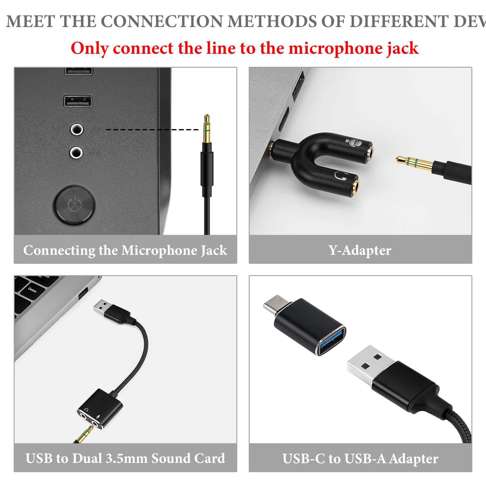 Geekria Microfono Boom da Fissare, trasforma le tue cuffie in un headset da gaming, compatibile con PC, console e dispositivi portatili, ideale per i gamer, nero.