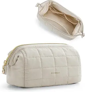 BAGSMART 化粧ポーチ 大容量 メイクポーチ 化粧品収納 トラベル コスメポーチ 持ち運び 多機能 可愛い 化粧ブラシ 大きめ 収納袋 旅行用品メイク収納バッグ 旅行 出張