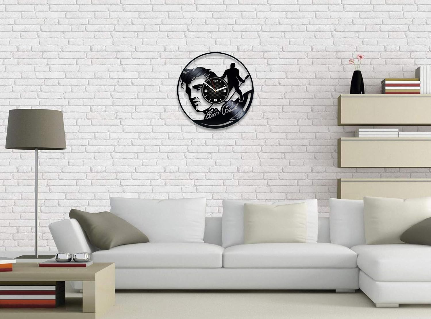 Vinyl Record Wall Clock 12 Inch Elvis