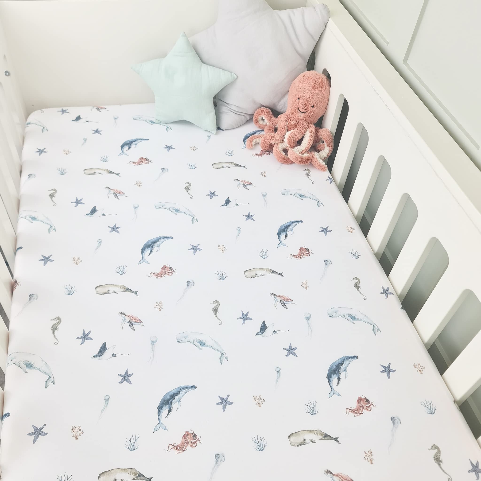 Drap housse en jersey de coton 140x70 cm Babyprem pour lit de bébé