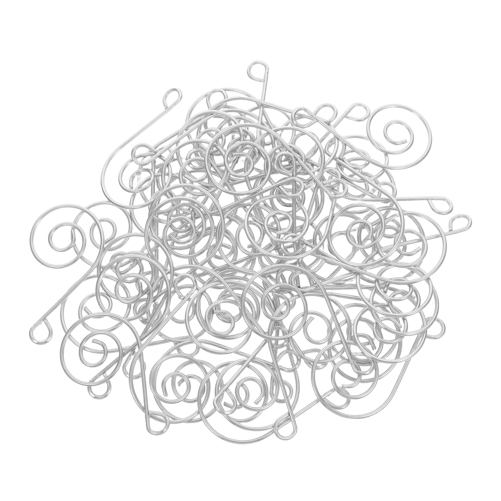 Zerodeko 50pcs Stainless Steel Christmas Ornament Hooks Versatile S-Hooks for Tree Decoration Jewelry Crafting and Chandelier Hanging Wire Hangers for Holiday Decor