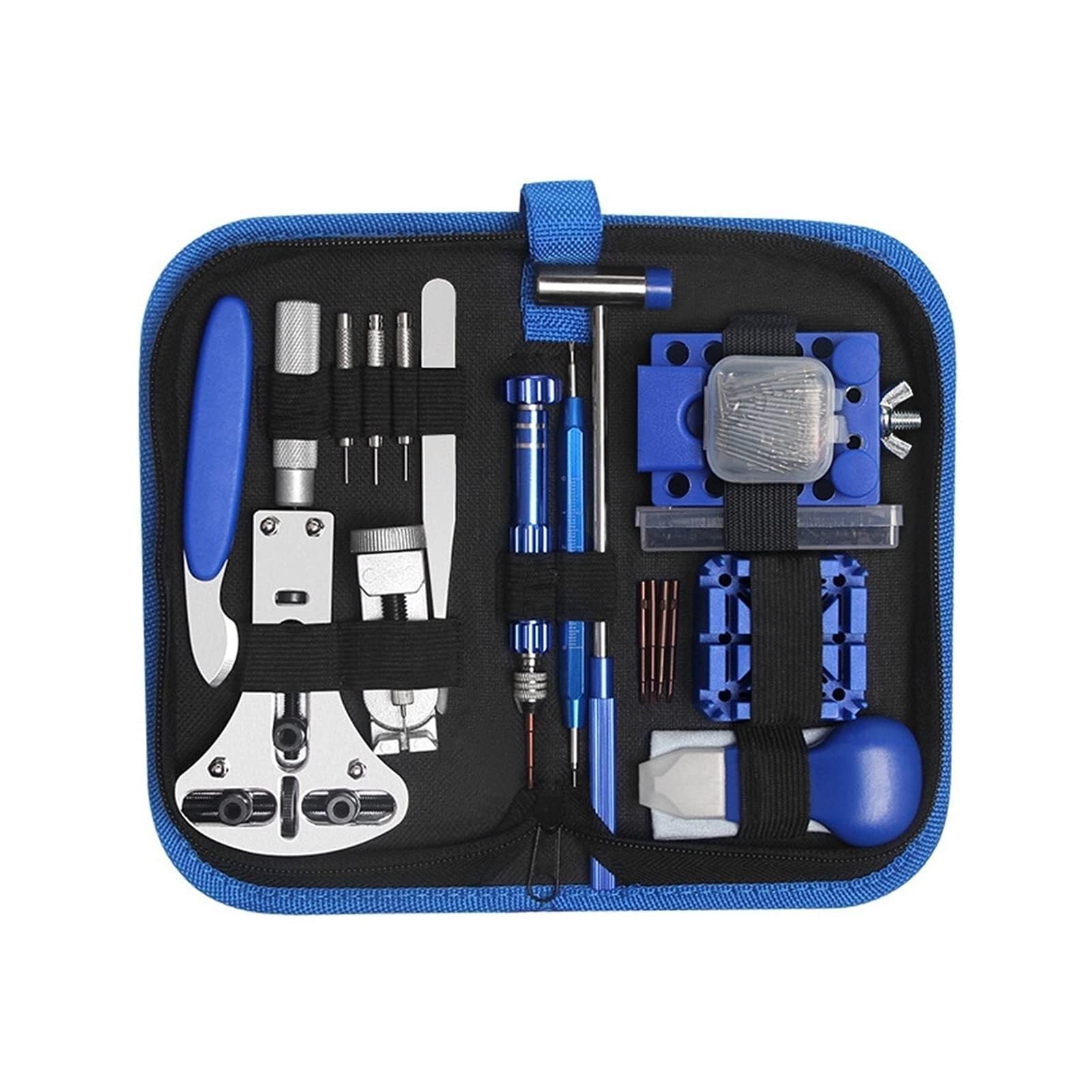 Kit de herramientas para relojes, herramienta de reparación de relojes, herramienta de reemplazo de batería, herramienta de ajuste de correa de reloj, herramienta de extracción de fondo de reloj, herr