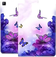Vista 4 de Funda delgada para Samsung Galaxy Tab A7 Lite 2021 con cubierta de soporte ajustable con función de encendido y apagado automático para Samsung Tab