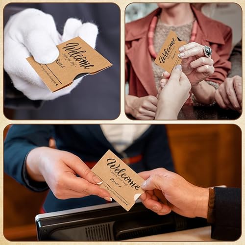 Miniatura 7 de Sabary 500 unidades de tarjetas de hotel para llaves de hotel de 2.36 x 3.54 pulgadas, sobre para tarjetas de crédito, fundas para sobres de regalo,