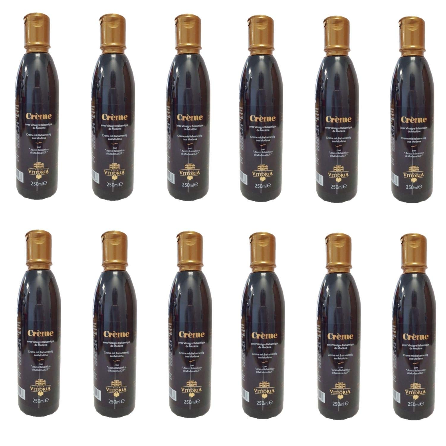 Lot 12x Crème de vinaigre balsamique - Villa Vittoria - bouteille 250ml